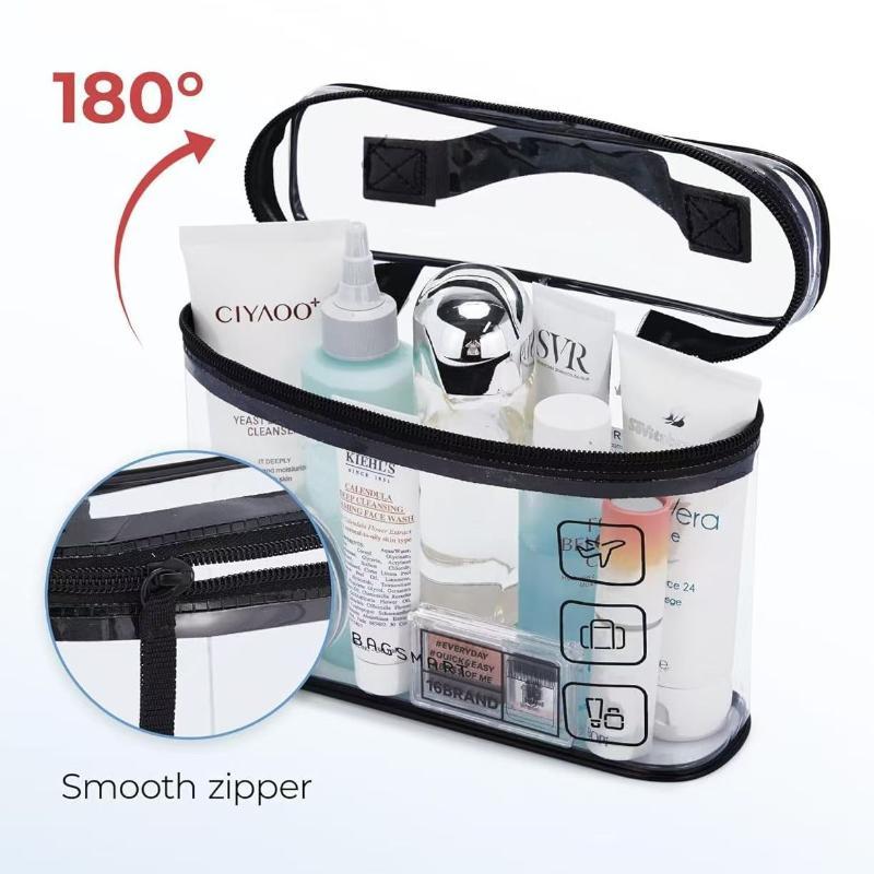 Cosmetic Bags - Bolsa de cosméticos de PVC transparente