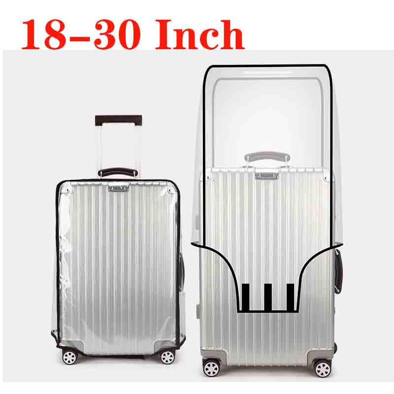 Luggage Protective Cover Transparent - Protector de cubierta de PVC para
