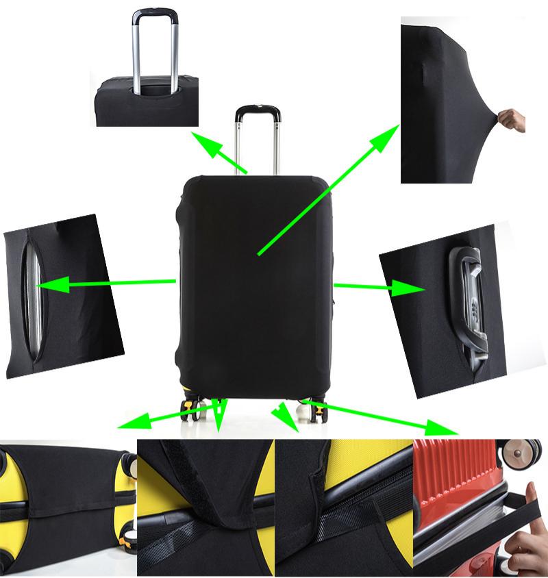 Funda protectora elástica de c - Luggage Protective Cover Transparent reseña y precio