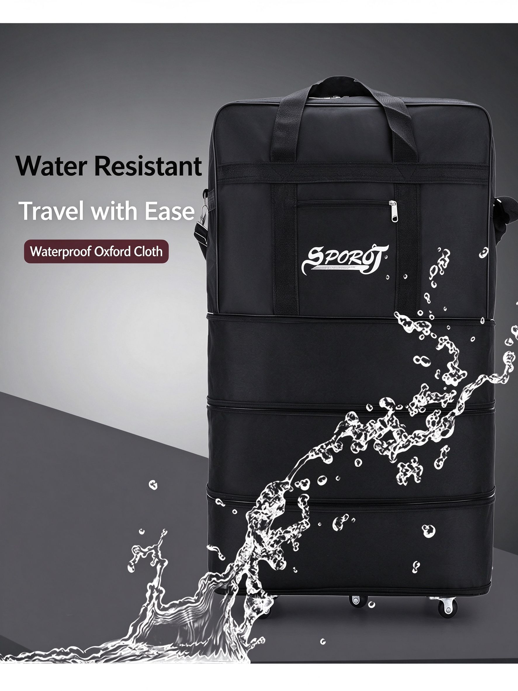 Bolsa de viaje plegable de gra - Foldable Rolling Luggage Bag reseña y precio