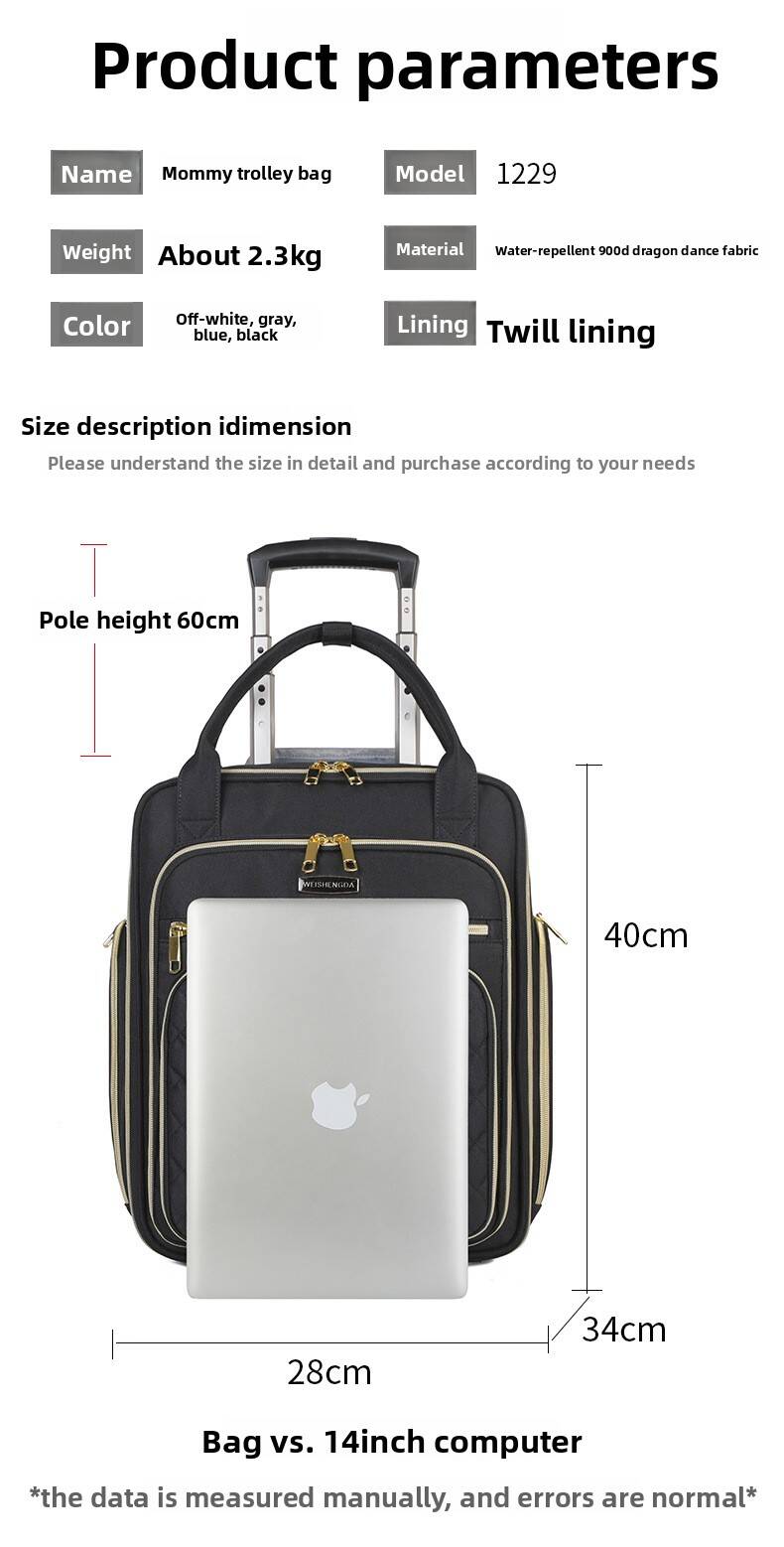 Maleta de Viaje con Ruedas par - Foldable Rolling Luggage Bag reseña y precio