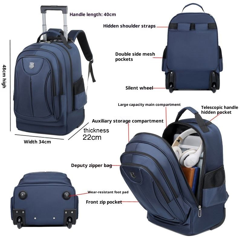 Mochila de Viaje Impermeable O - Foldable Rolling Luggage Bag reseña y precio