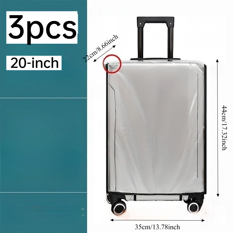 3 Fundas Protectoras de PVC El - Luggage Protective Cover Transparent reseña y precio