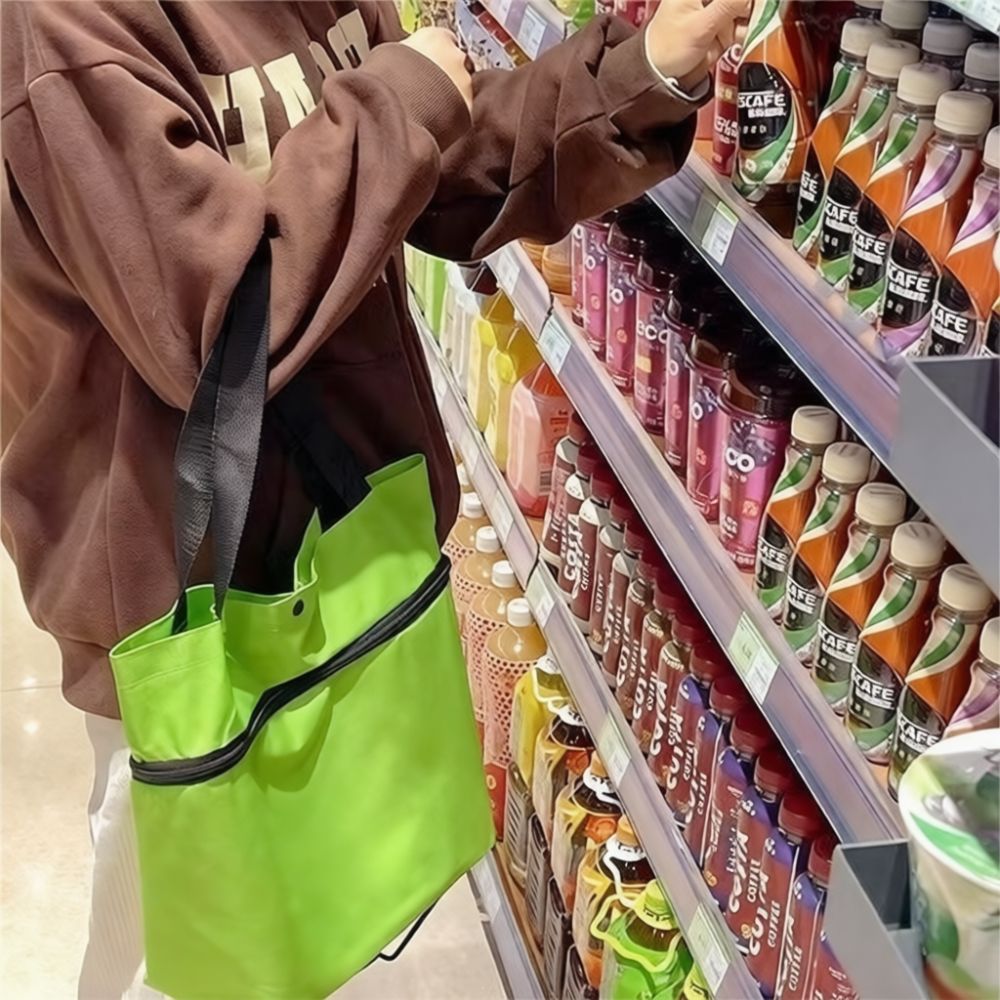 Bolsa de compras plegable y po - Foldable Rolling Luggage Bag reseña y precio