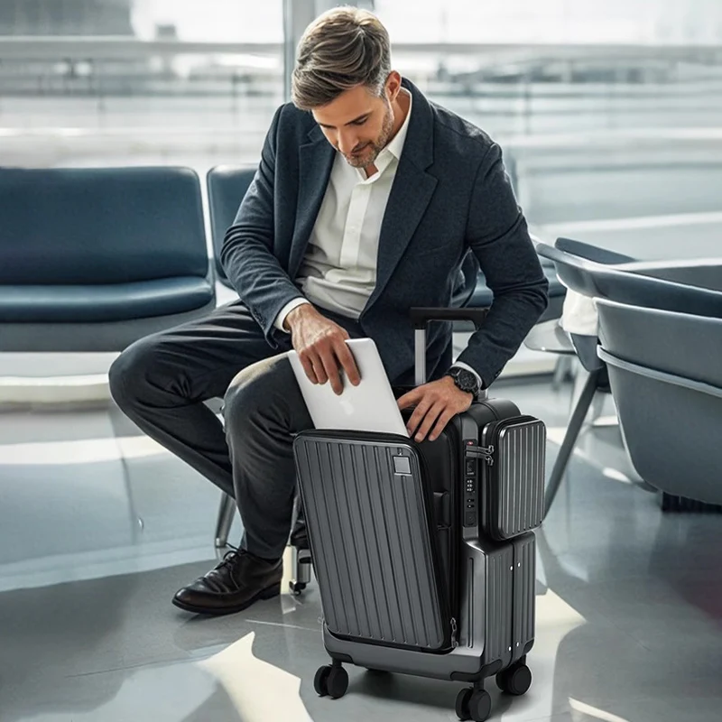 Maleta de cabina con apertura  - Spinner Wheel Rolling Suitcase 20 Inch reseña y precio
