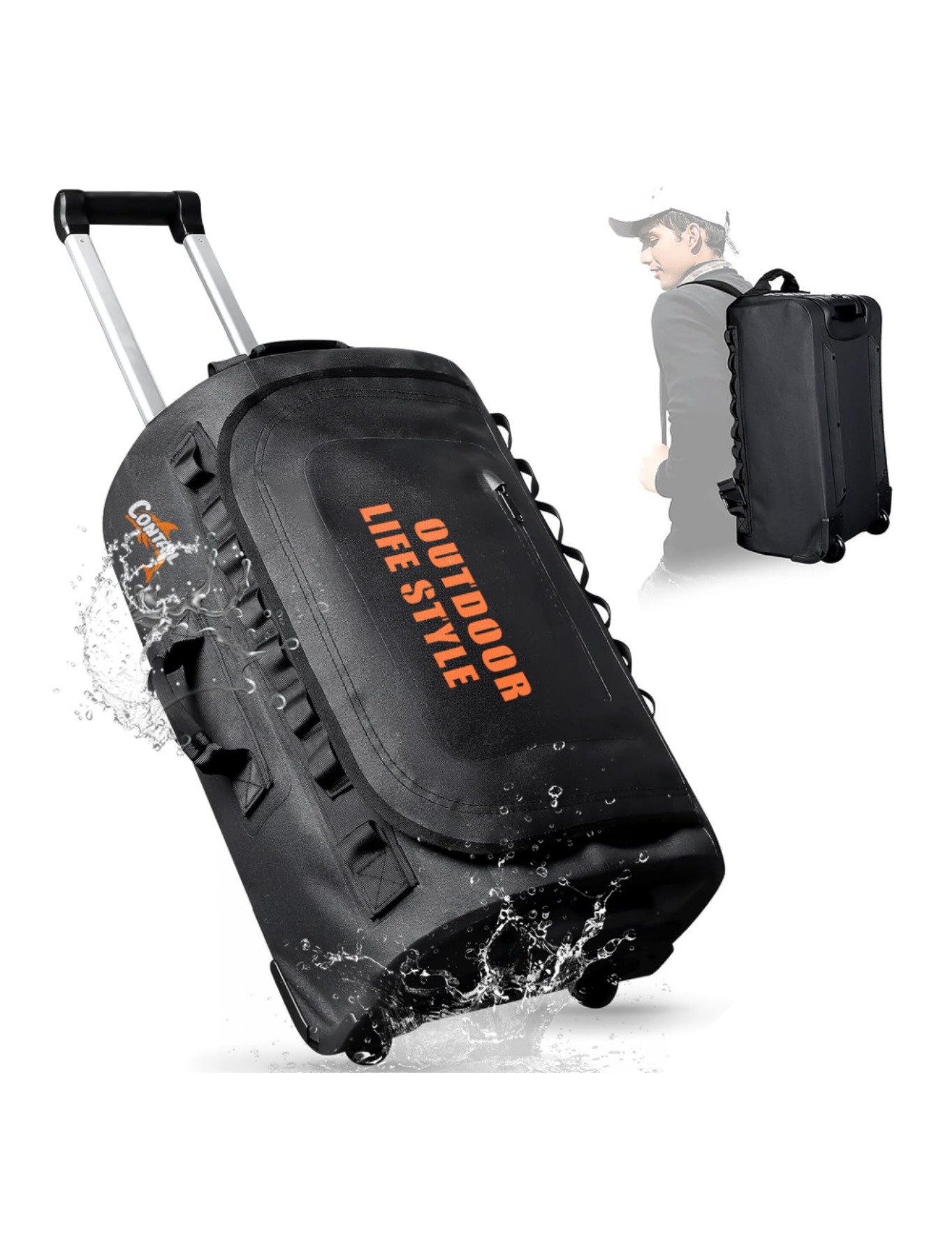 Bolsa de buceo con ruedas de r - Foldable Rolling Luggage Bag reseña y precio