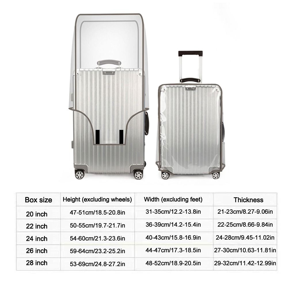 Funda protectora transparente  - Waterproof Suitcase Cover Protector reseña y precio
