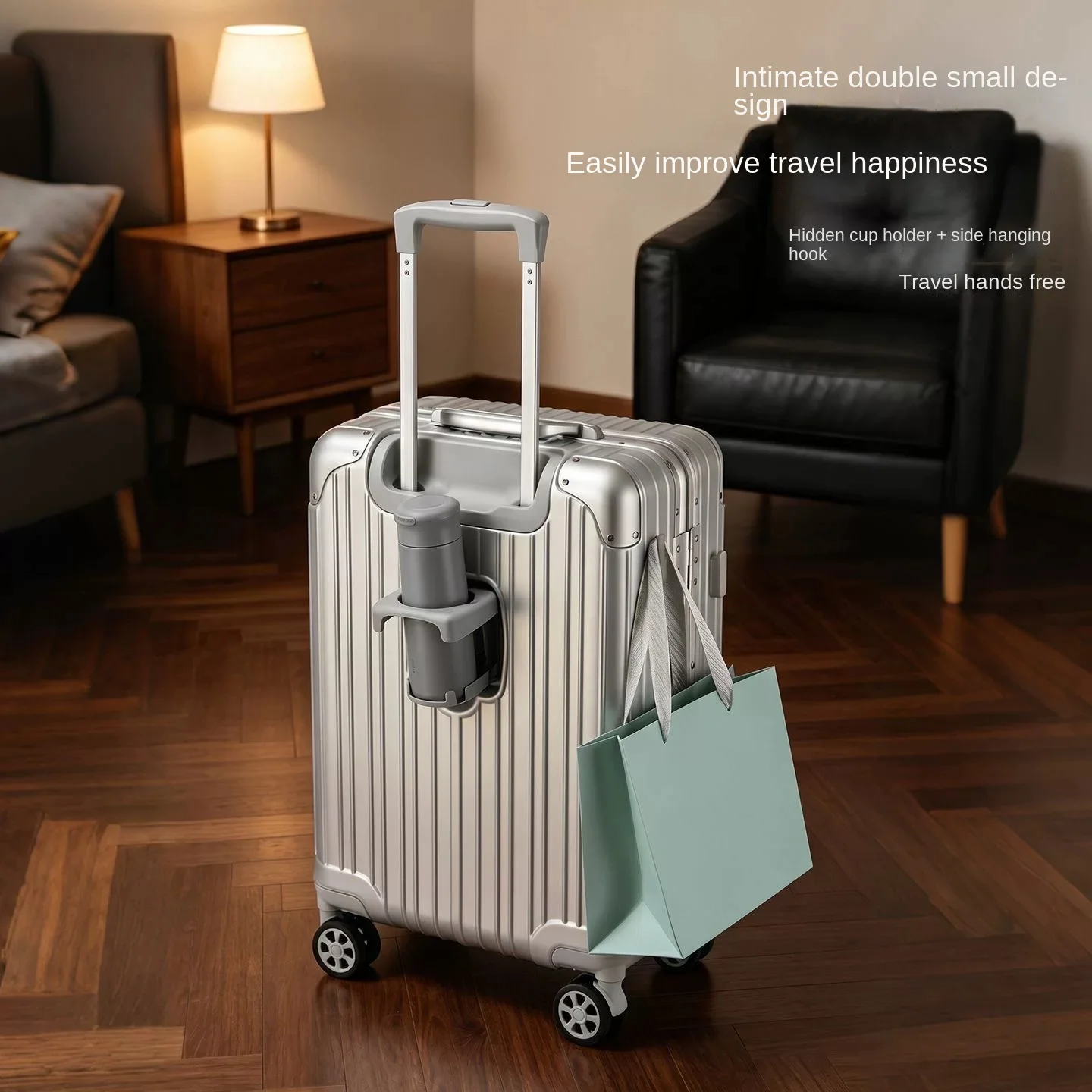 Maleta de viaje con apertura f - Spinner Wheel Rolling Suitcase 20 Inch reseña y precio