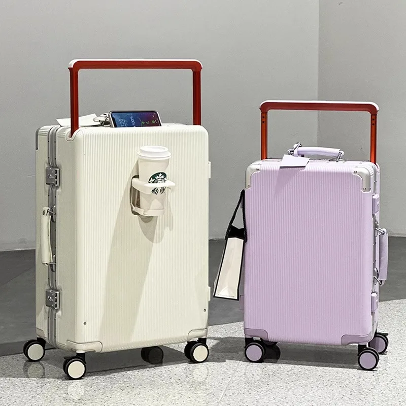 Maleta de alta calidad con asa - Aluminum Frame Carry On Luggage reseña y precio