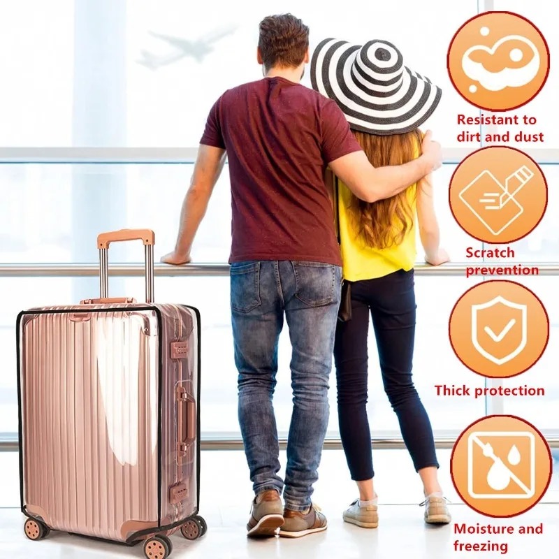 Funda de maleta para equipaje  - Luggage Protective Cover Transparent reseña y precio